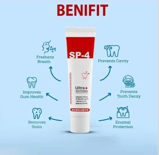 Sp-4 Probiotic Teeth Whitener Toothpaste, Natural Tooth Whitener