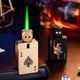 Dice Lighter Windproof Green Flame Rechargeable Metal Playing Card Lighters Smoking Accessories Gift for Men Women